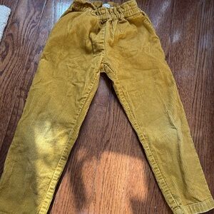 Mini Boden Mustard Corduroy Pants